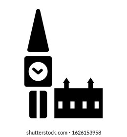 big ben icon or logo isolated sign symbol vector illustration - high quality black style vector icons
