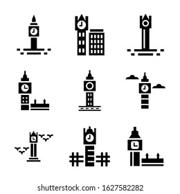 big ben icon or logo isolated sign symbol vector illustration - Collection of high quality black style vector icons
