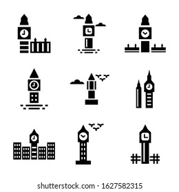 big ben icon or logo isolated sign symbol vector illustration - Collection of high quality black style vector icons
