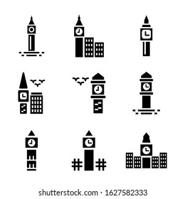 big ben icon or logo isolated sign symbol vector illustration - Collection of high quality black style vector icons
