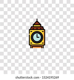 big ben icon sign and symbol. big ben color icon for website design and mobile app development. Simple Element from travel collection for mobile concept and web apps icon.