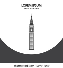 Big Ben icon. Simple design for web and mobile