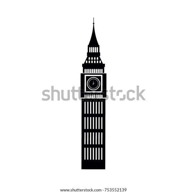 Big Ben Icon Vector Stock Vector (Royalty Free) 753552139 | Shutterstock