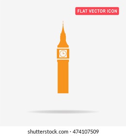 Big Ben icon. Vector concept illustration for design.