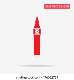 Big Ben icon. Vector concept illustration for design.