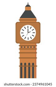 big ben illustration vector isolated