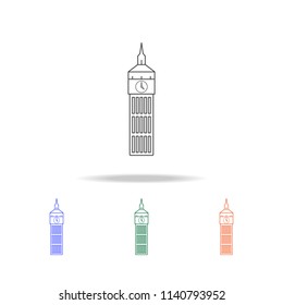 Big Ben line icon. Elements of journey in multi colored icons. Premium quality graphic design icon. Simple icon for websites, web design, mobile app, info graphics
