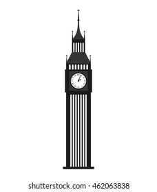 big ben london building vector illustration design