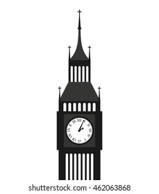 big ben london building vector illustration design
