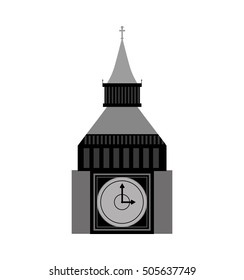 big ben london city isolated icon vector illustration design