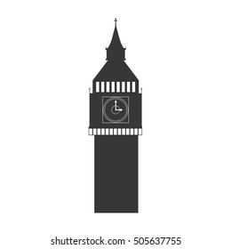 big ben london city isolated icon vector illustration design