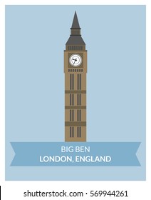 Big Ben (London, England) vector building