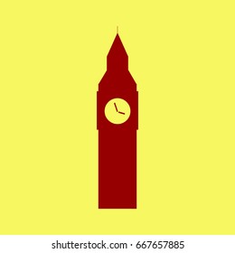 big ben london icon vector
