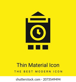 Icono de material amarillo brillante mínimo para Big Ben