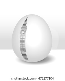 Big Ben placed on the egg