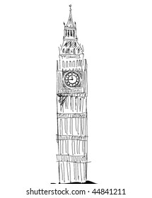 Big Ben Sketch Vector