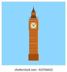Big Ben tower illustration