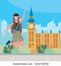 Big ben tower landmark design