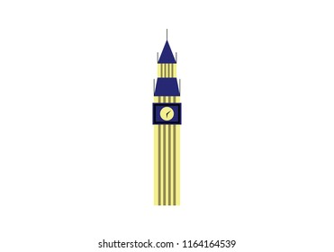 Big Ben tower London vector illustration  United Kingdom
