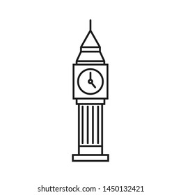 Big Ben Tower Vector Icon