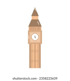 big ben tower vector isolated