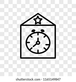 Big ben vector icon isolated on transparent background, Big ben logo concept