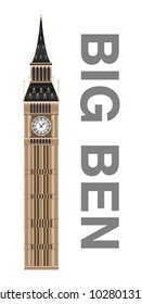 big ben watch tower of england  vector