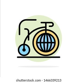 Big, Bike, Dream, Inspiration Abstract Circle Background Flat color Icon. Vector Icon Template background