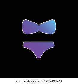 Big Bikini blue gradient vector icon