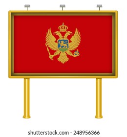 Big Billboard Montenegro flag