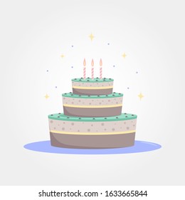 Big Birthday Cake with candles!