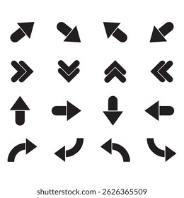 Big black advice ahead alert arrow attention caution city danger direction design. Forward front illustration isolated on a white background. Notice object arrows sign symbol icon pack. 