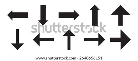 a big black arrow background backward up down bold button new collection. right left elements art design and icon sign symbol. eps 10 vector format file. arrow direction next. use this any business. 