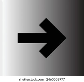 Große schwarze Pfeile mit flachem Icon-Set. Moderne abstrakte einfache Cursor, Zeiger und Richtungs-Buttone Vektorillustration Kollektion. Webdesign- und Digitalgrafik-Elemente