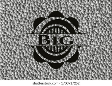Gran placa negra con fondo de burbujas grises. Ilustración vectorial. Detallado.