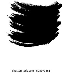 Big black brush stroke
