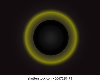 Big black hole in space