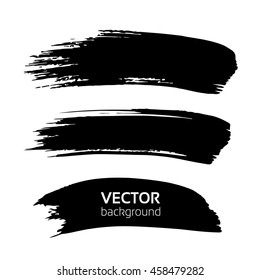 Big black smears background isolated on a white, vector design element