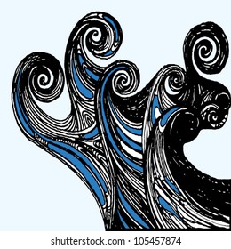 big black wave