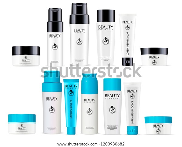 Big Black White Sky Blue Shampoo Stock Vector Royalty Free