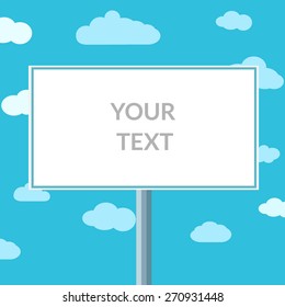 Big blank billboard
