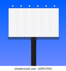 Big blank billboard.