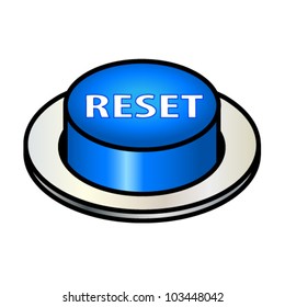 A Big Blue Button With 