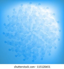 Big blue flower