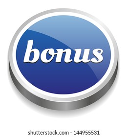 Big blue glossy bonus button