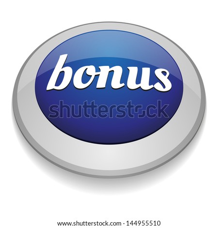 Big blue glossy bonus button