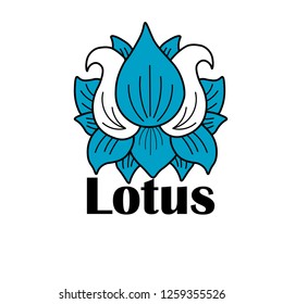 Big blue lotus