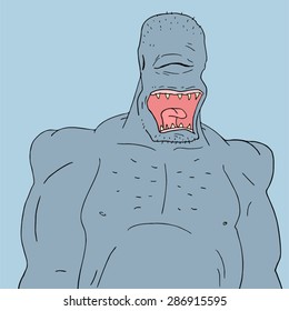 big blue monster