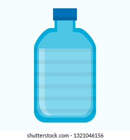 Big blue plastic bottle of fresh potable water.