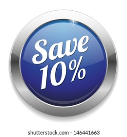 Big blue save ten percent button